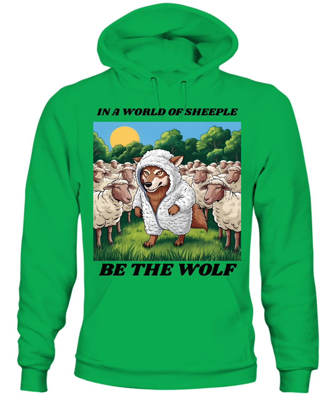 ⚡ "THE WOLF IN THE FLOCK” ⚡ black lettering