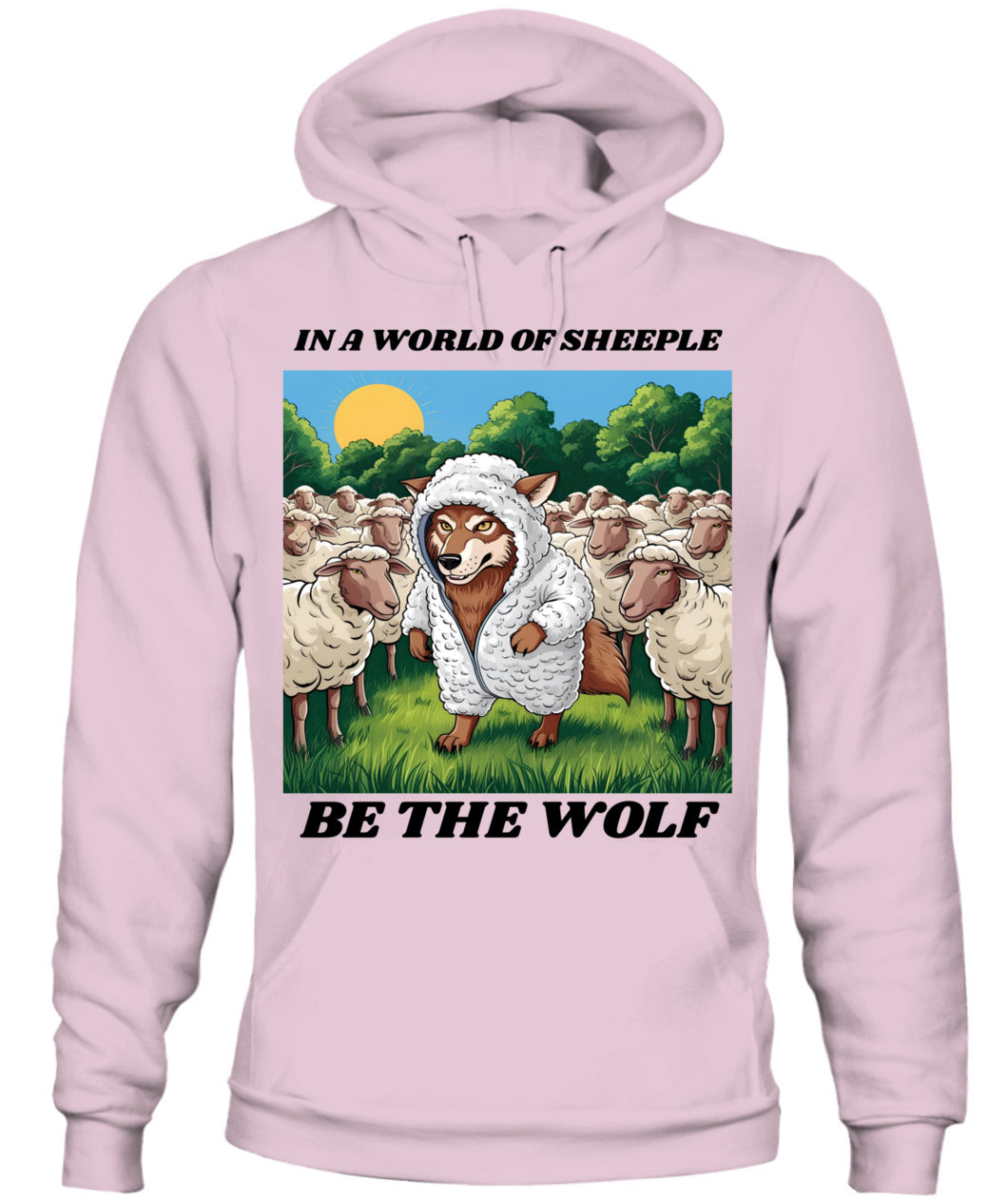 ⚡ "THE WOLF IN THE FLOCK” ⚡ black lettering