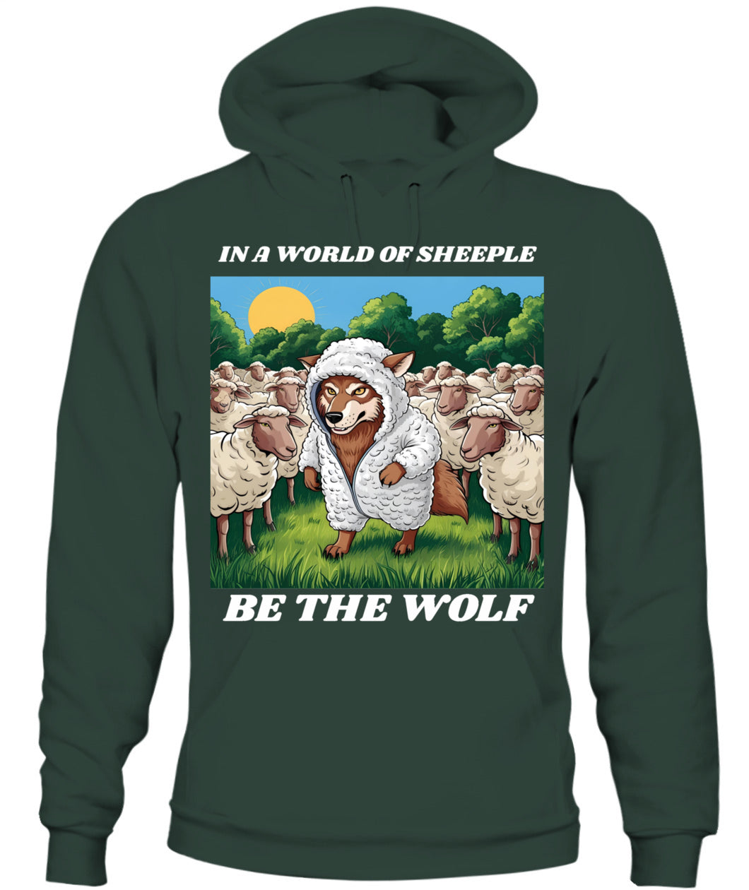 ⚡ "THE WOLF IN THE FLOCK” ⚡ white lettering