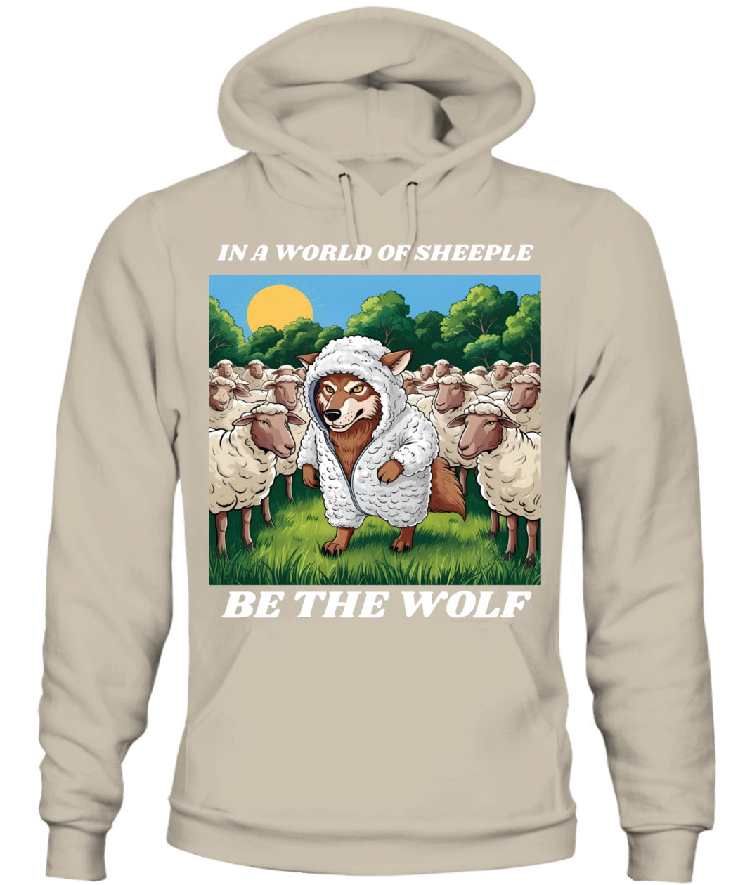 ⚡ "THE WOLF IN THE FLOCK” ⚡ white lettering