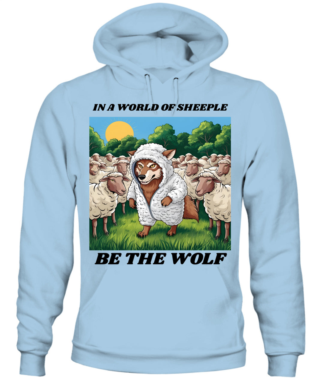 ⚡ "THE WOLF IN THE FLOCK” ⚡ black lettering