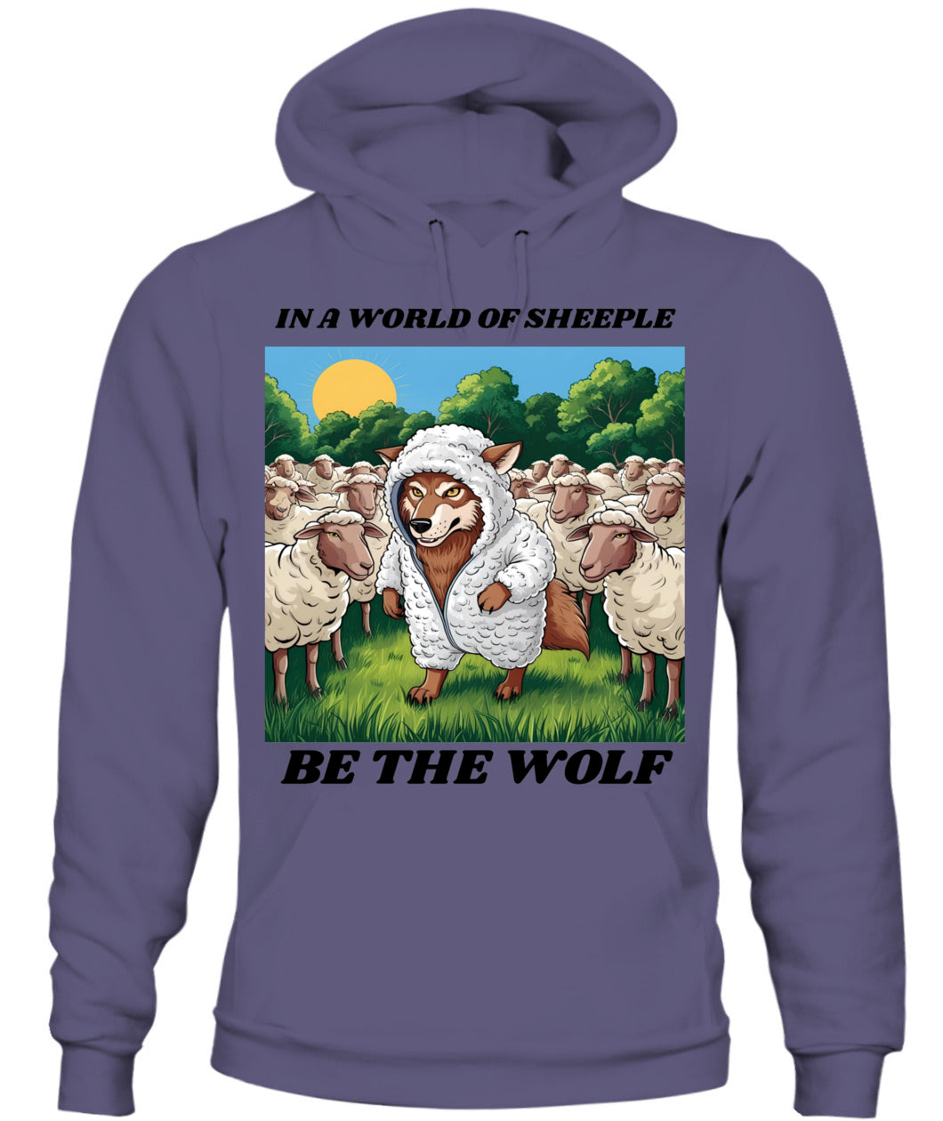 ⚡ "THE WOLF IN THE FLOCK” ⚡ black lettering