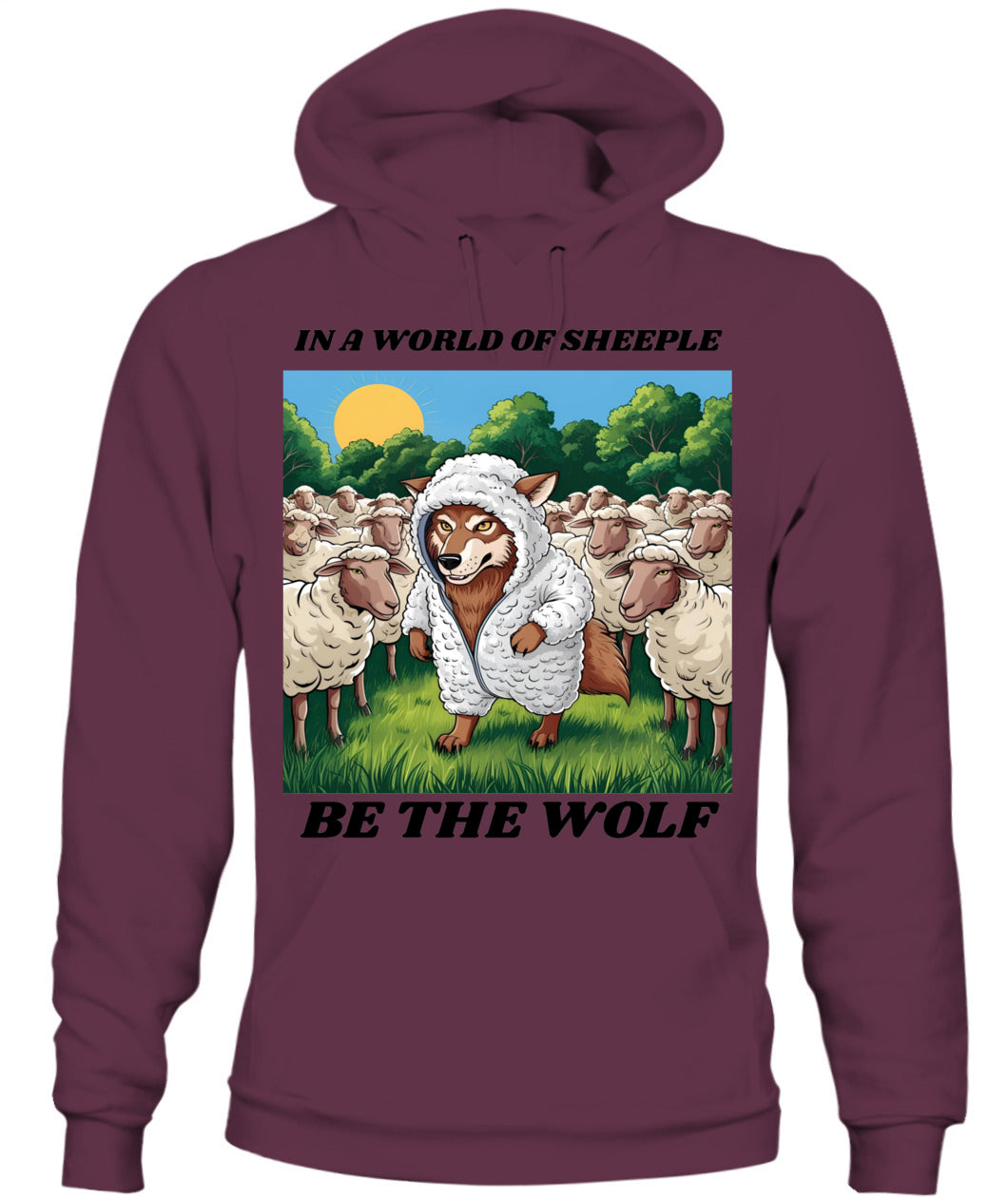 ⚡ "THE WOLF IN THE FLOCK” ⚡ black lettering