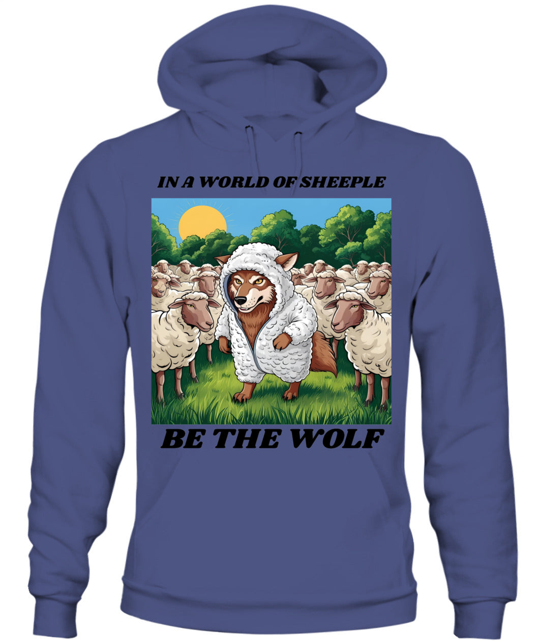 ⚡ "THE WOLF IN THE FLOCK” ⚡ black lettering