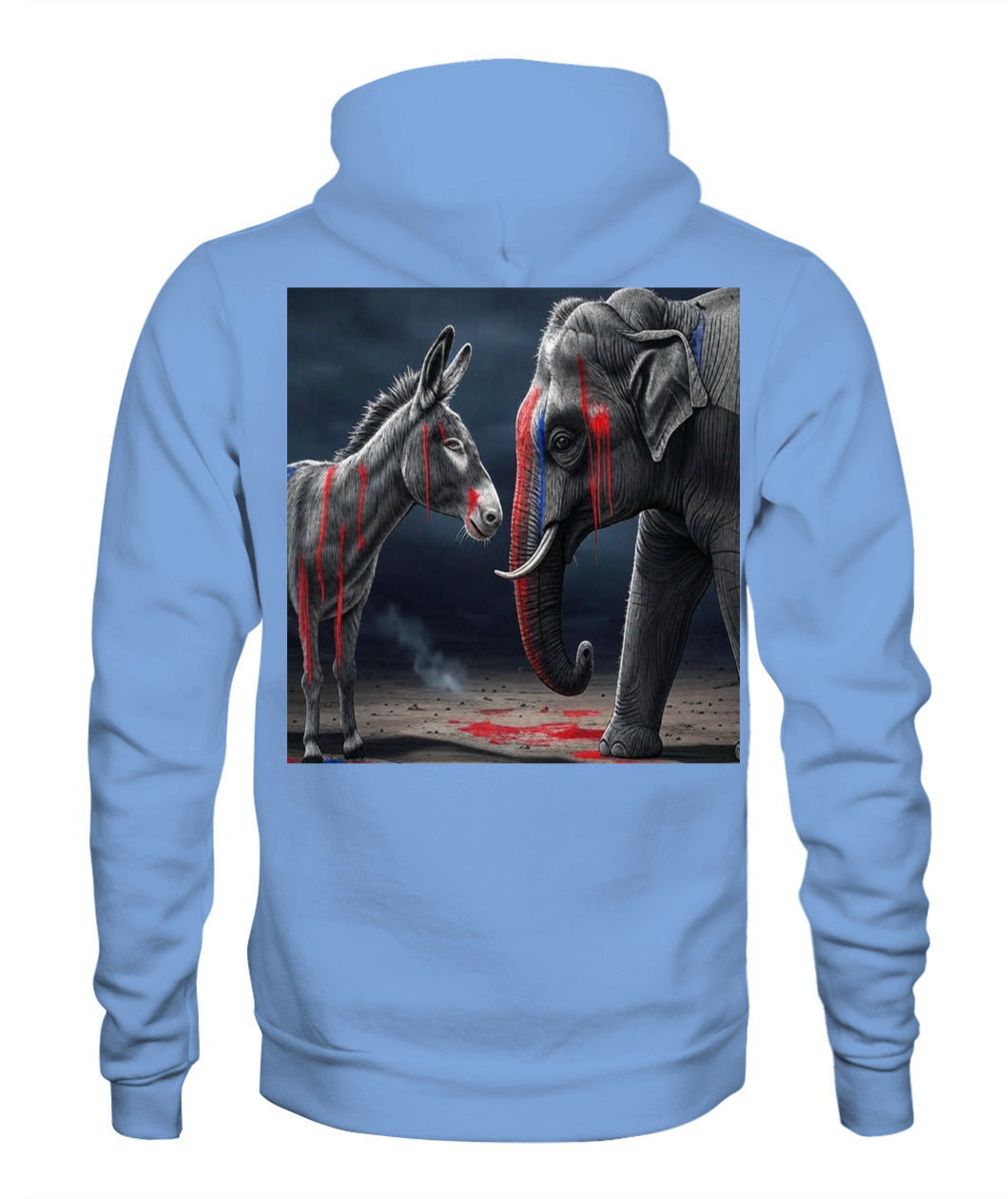 🔥 "Divided We Fall" Civil War Warning Hoodie