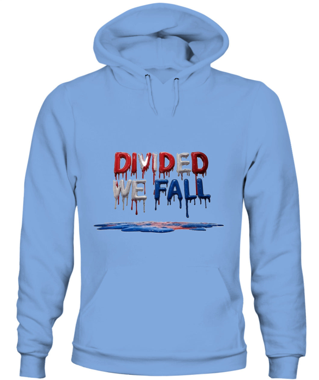 🔥 "Divided We Fall" Civil War Warning Hoodie