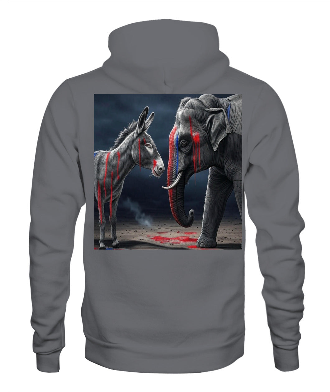 🔥 "Divided We Fall" Civil War Warning Hoodie