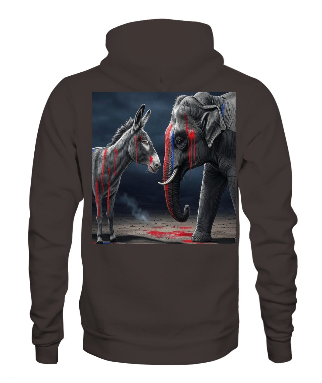 🔥 "Divided We Fall" Civil War Warning Hoodie