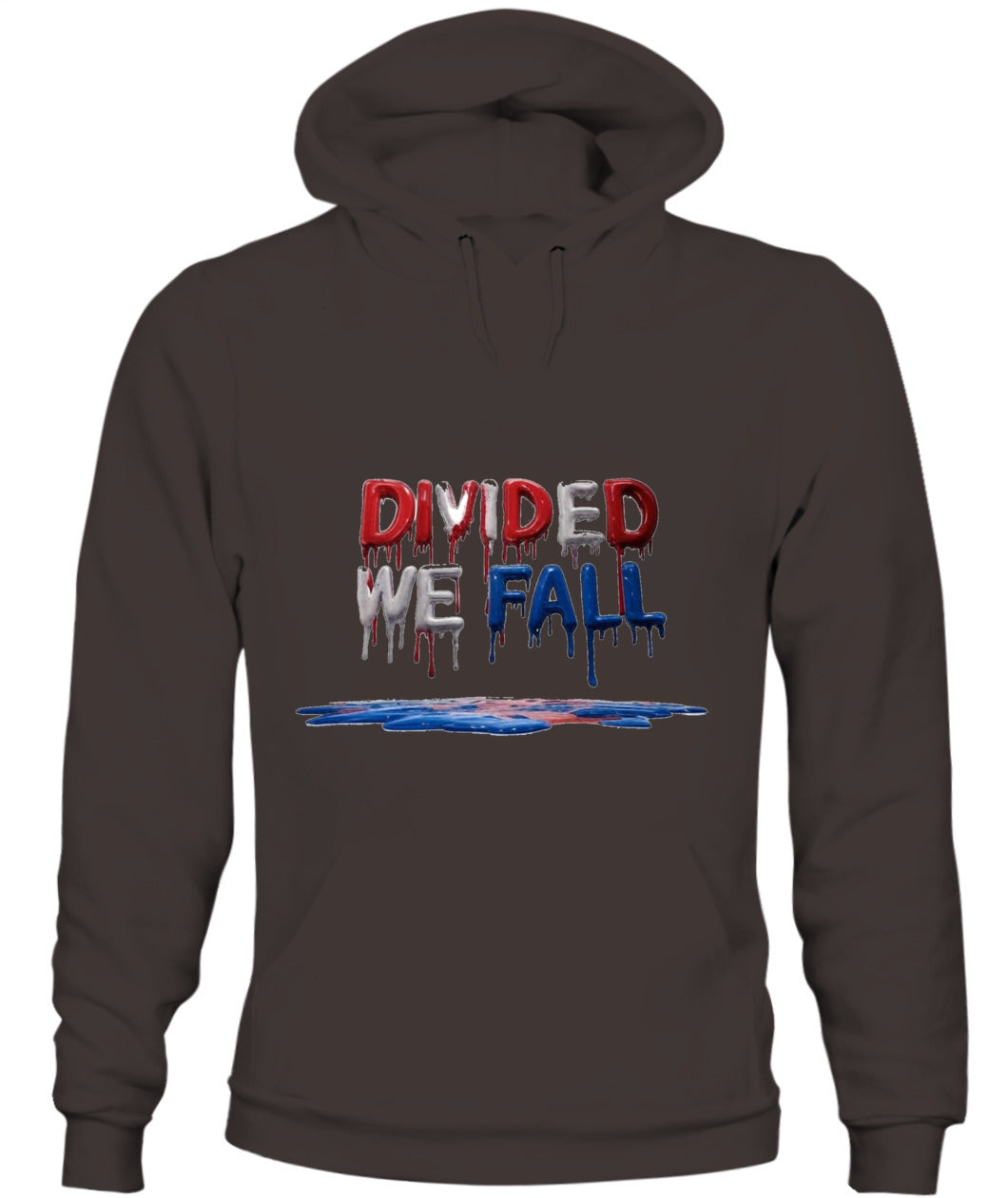 🔥 "Divided We Fall" Civil War Warning Hoodie