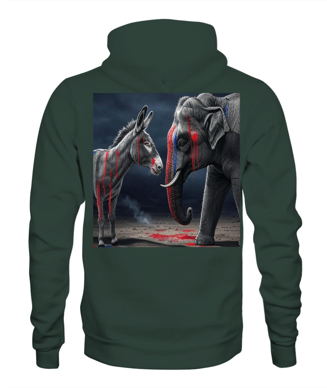 🔥 "Divided We Fall" Civil War Warning Hoodie