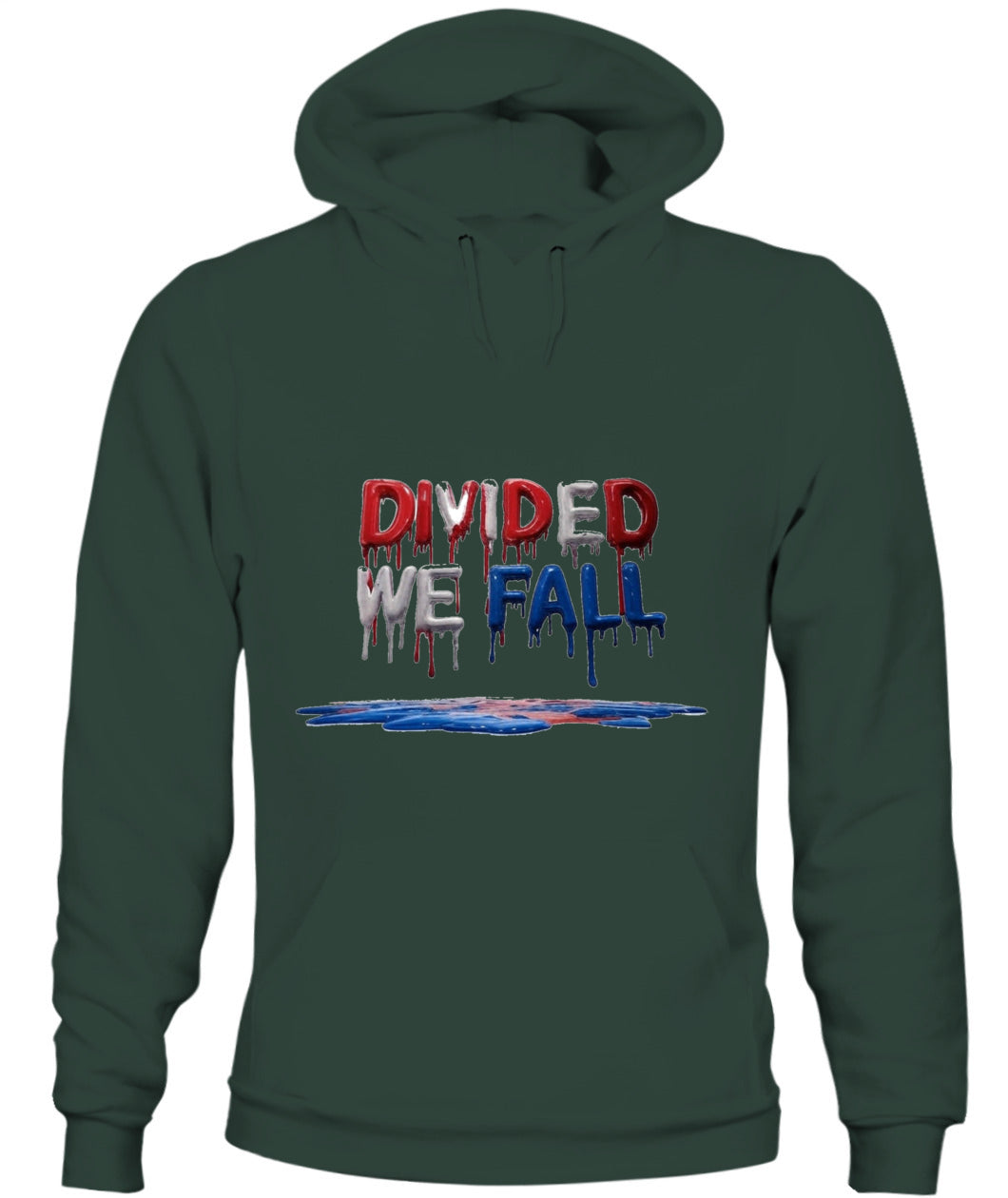 🔥 "Divided We Fall" Civil War Warning Hoodie