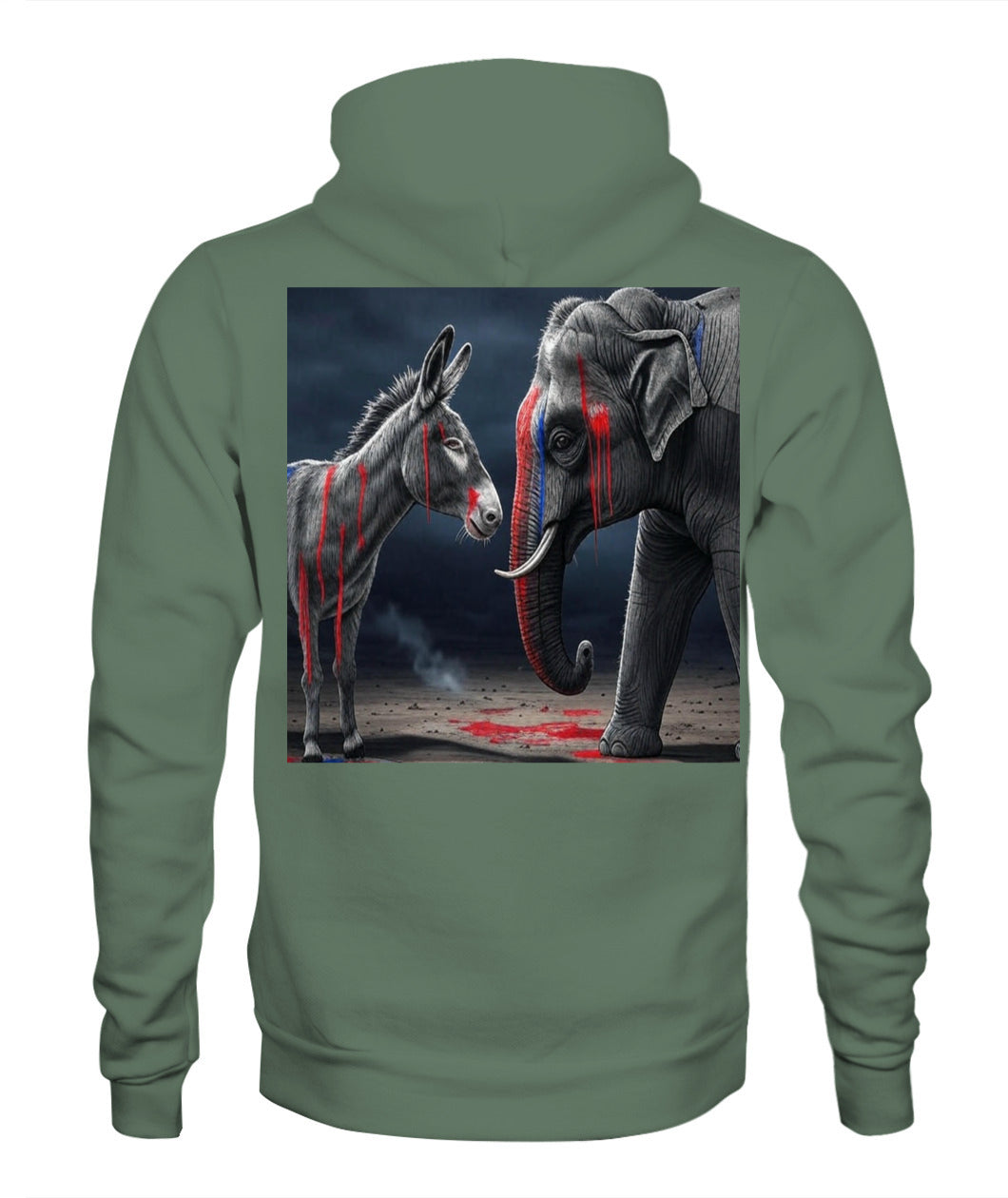 🔥 "Divided We Fall" Civil War Warning Hoodie