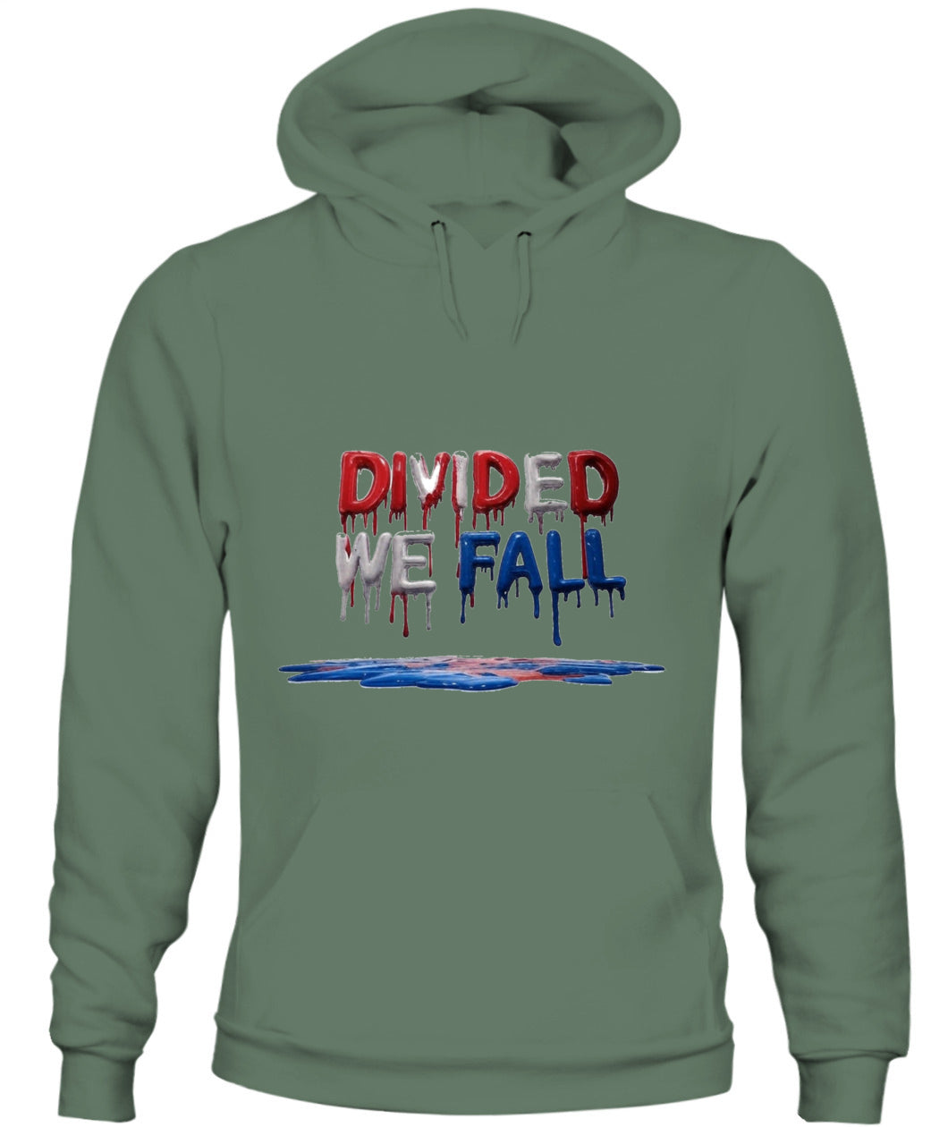 🔥 "Divided We Fall" Civil War Warning Hoodie