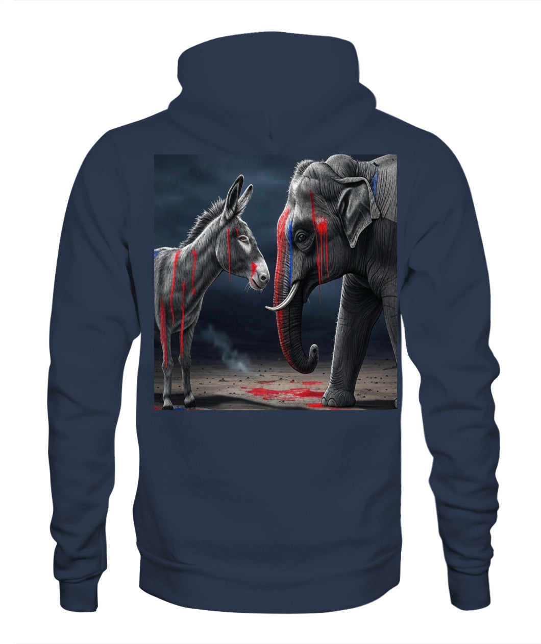 🔥 "Divided We Fall" Civil War Warning Hoodie