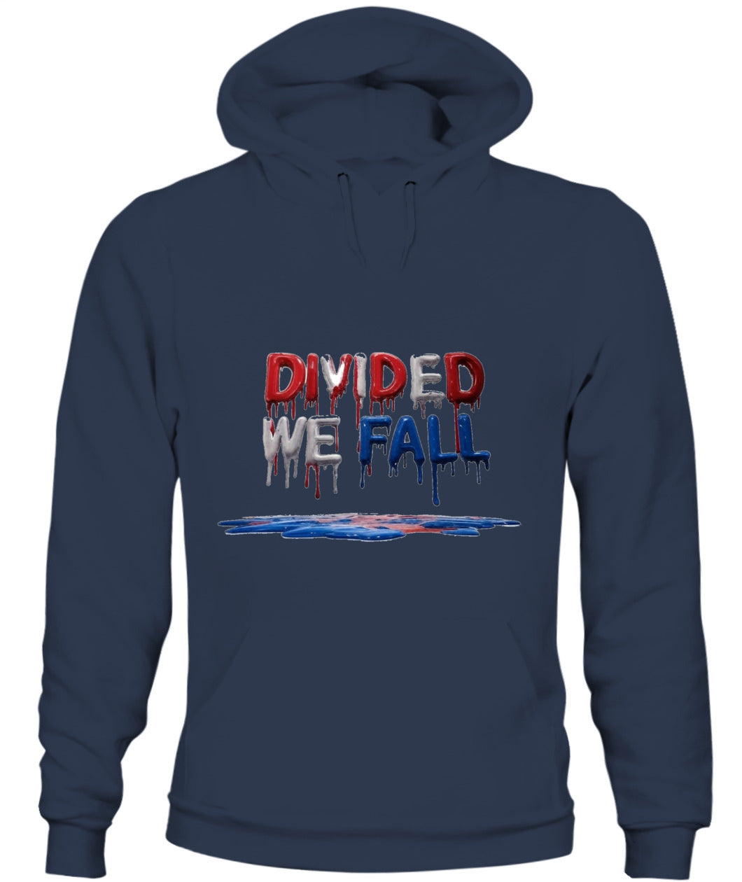 🔥 "Divided We Fall" Civil War Warning Hoodie