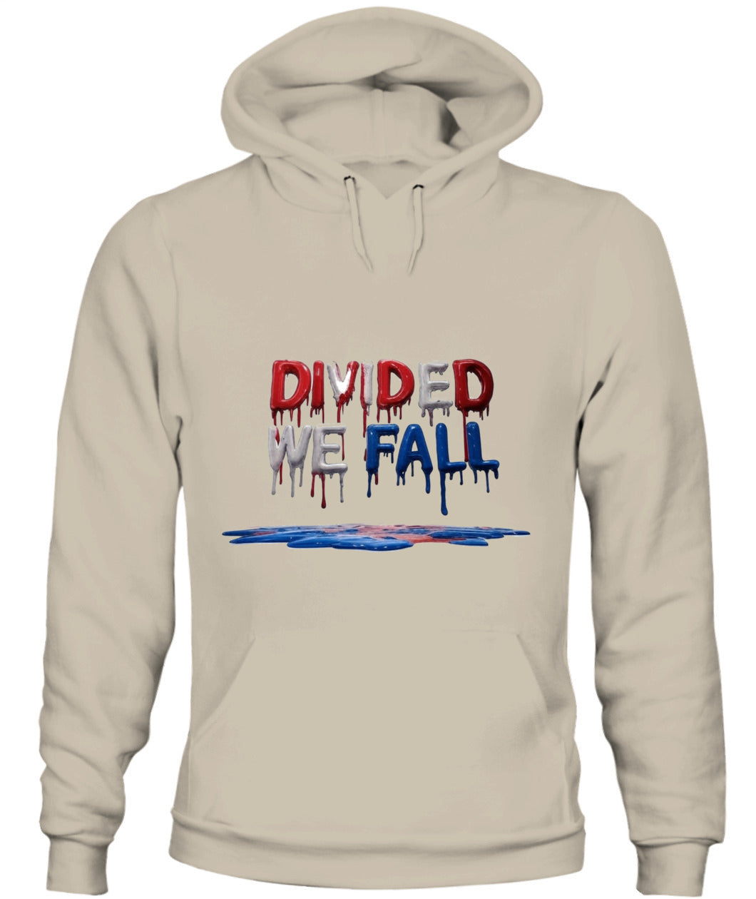 🔥 "Divided We Fall" Civil War Warning Hoodie