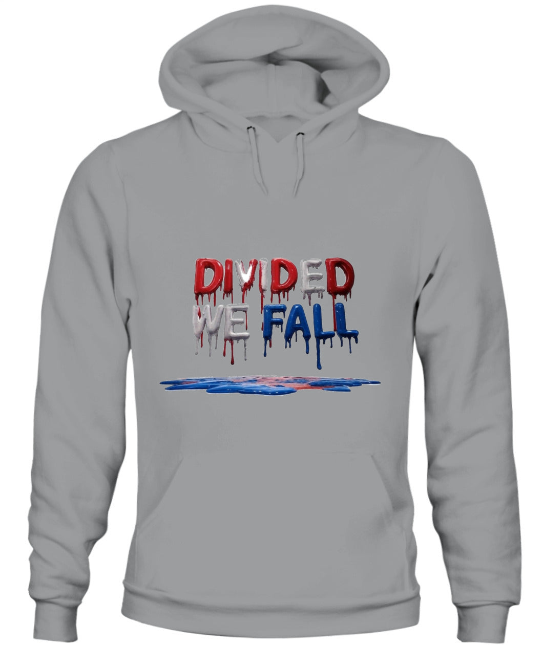 🔥 "Divided We Fall" Civil War Warning Hoodie