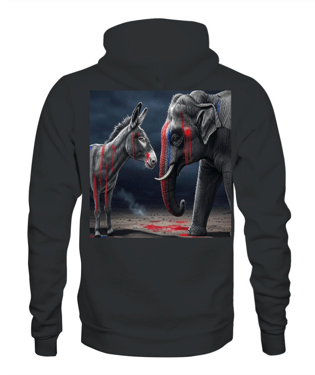 🔥 "Divided We Fall" Civil War Warning Hoodie