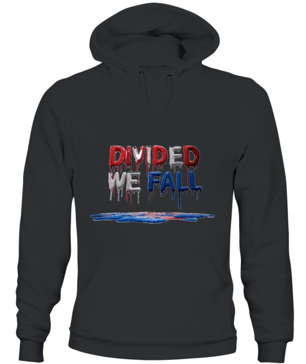🔥 "Divided We Fall" Civil War Warning Hoodie