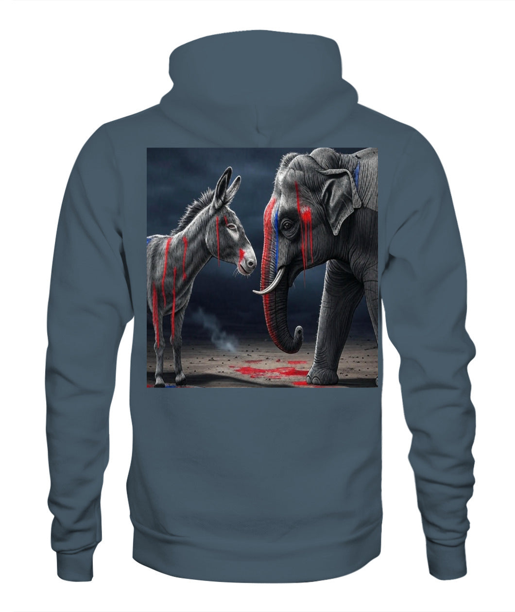 🔥 "Divided We Fall" Civil War Warning Hoodie