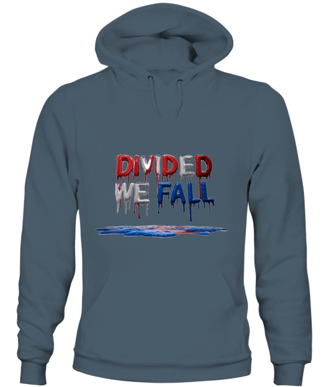🔥 "Divided We Fall" Civil War Warning Hoodie