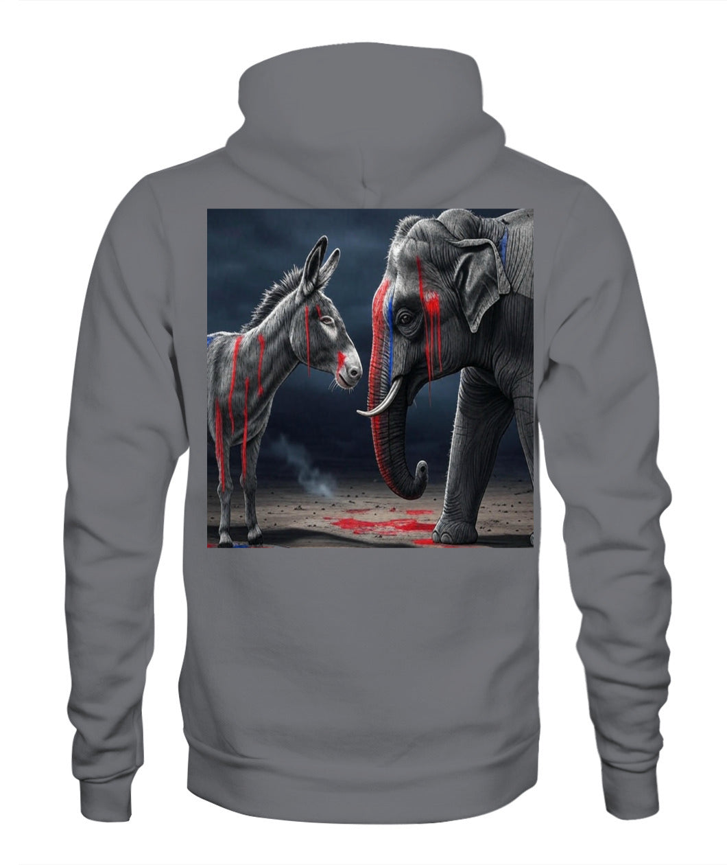 🔥 "Divided We Fall" Civil War Warning Hoodie