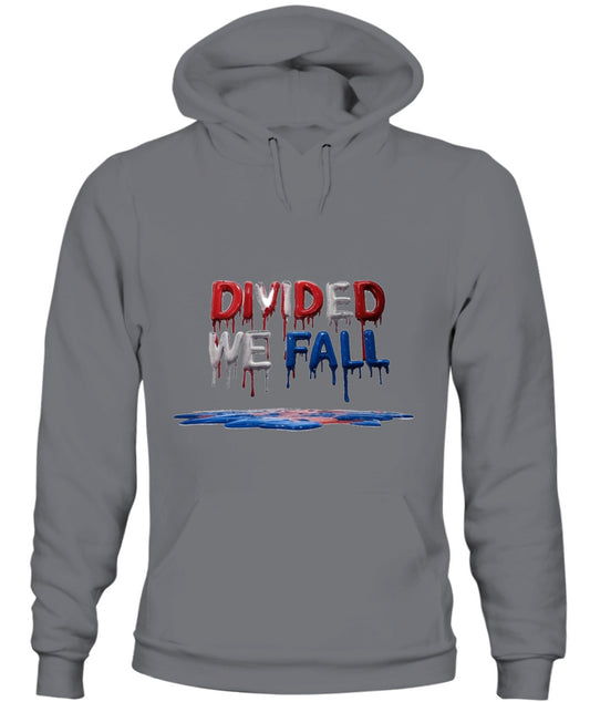 🔥 "Divided We Fall" Civil War Warning Hoodie