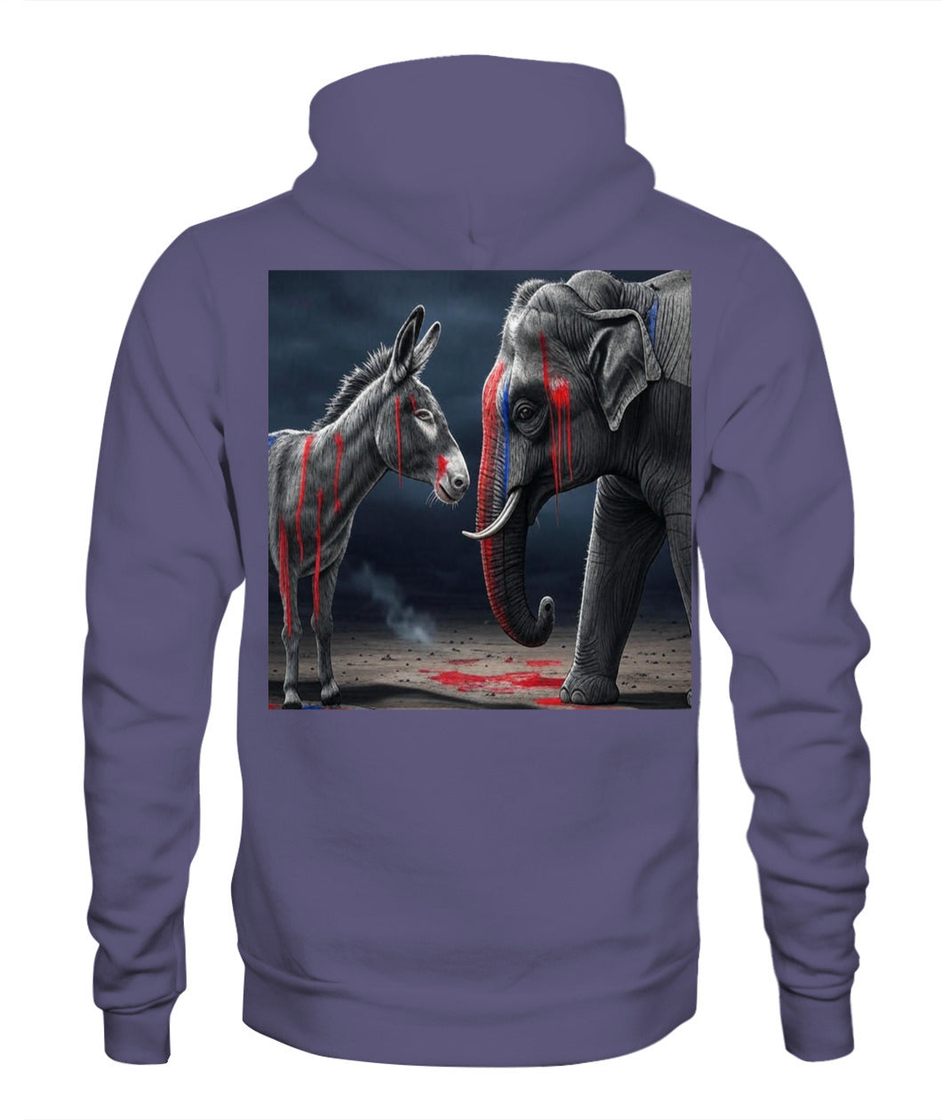 🔥 "Divided We Fall" Civil War Warning Hoodie