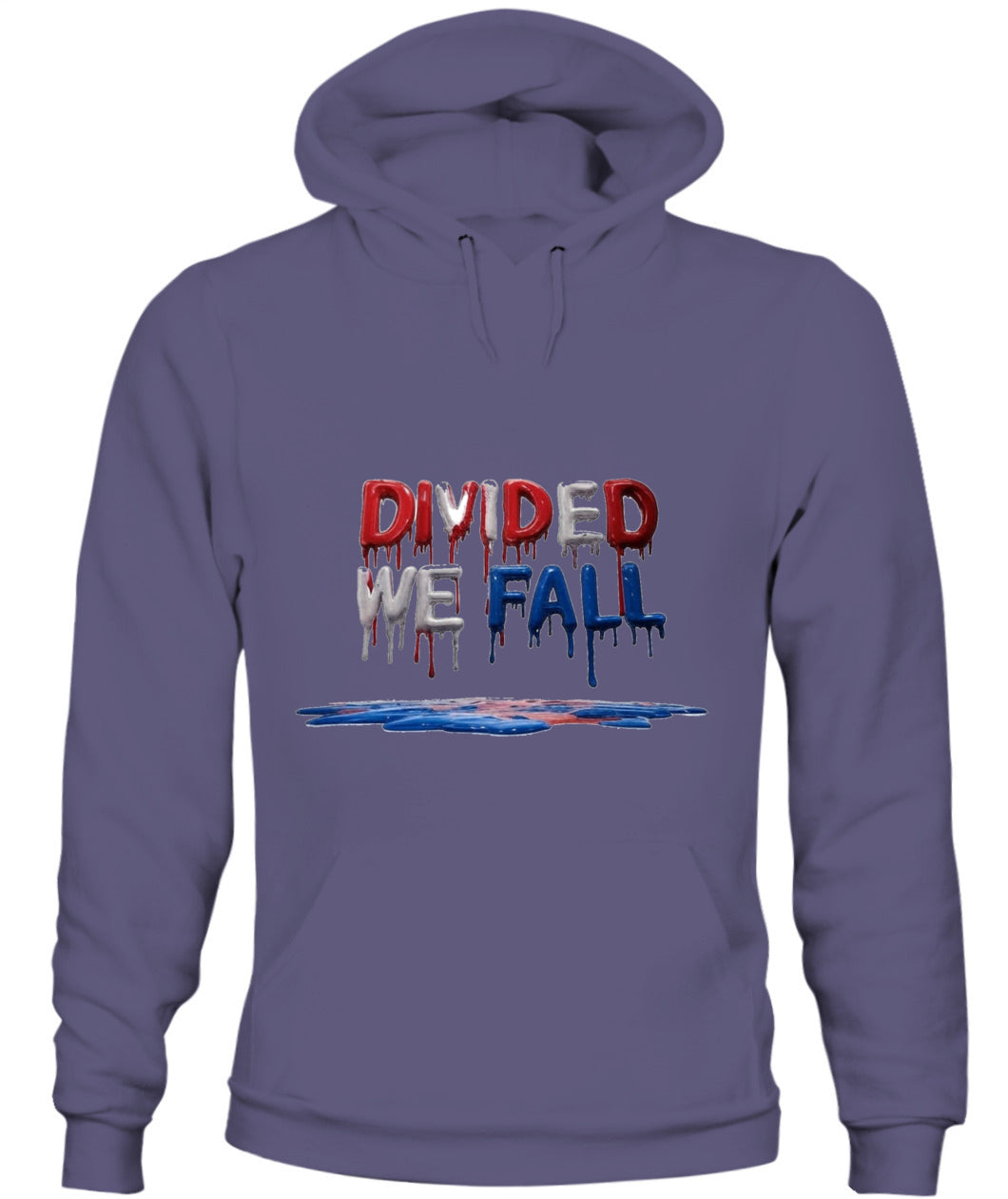 🔥 "Divided We Fall" Civil War Warning Hoodie
