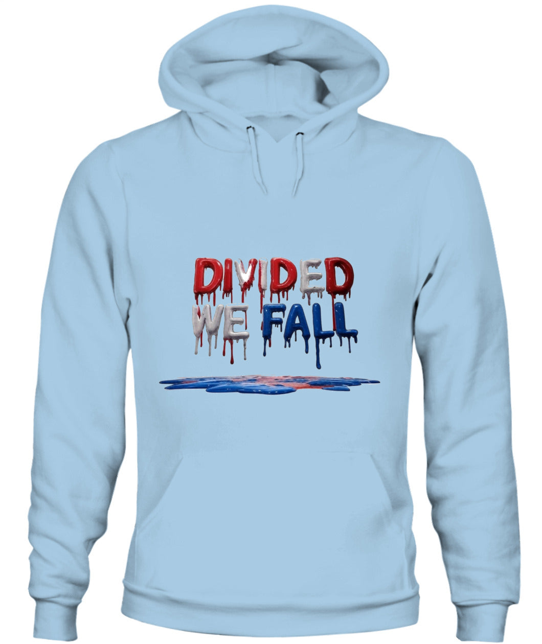 🔥 "Divided We Fall" Civil War Warning Hoodie