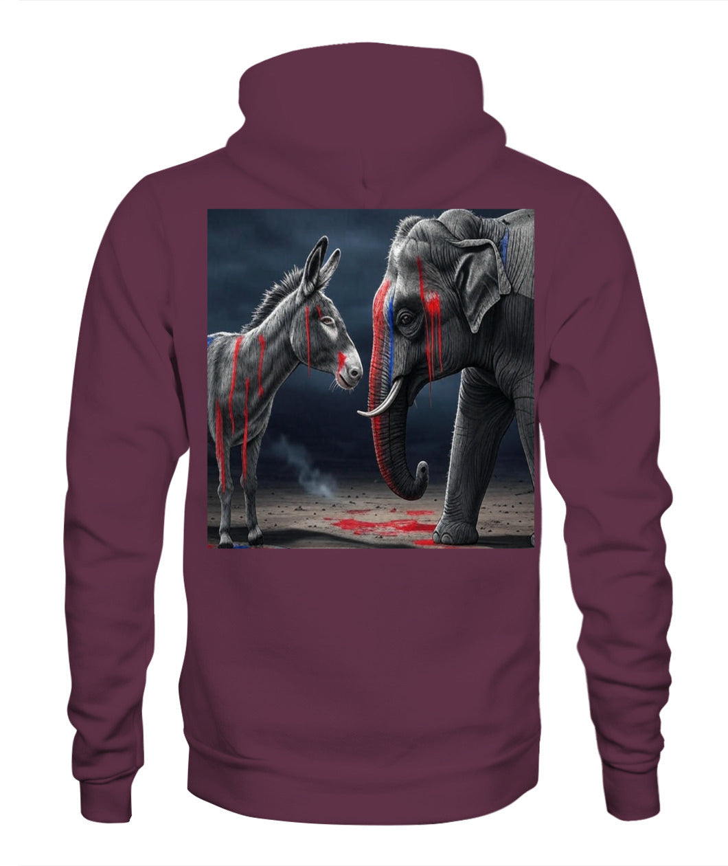 🔥 "Divided We Fall" Civil War Warning Hoodie