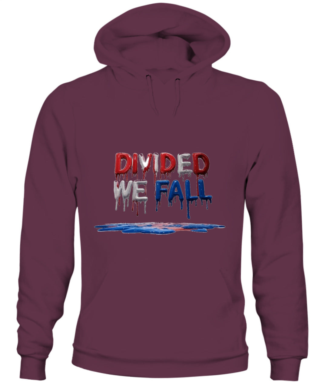 🔥 "Divided We Fall" Civil War Warning Hoodie