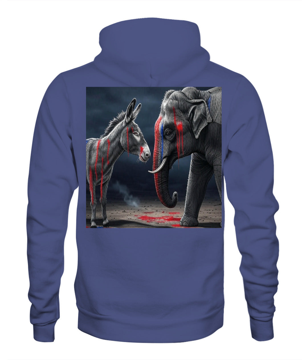 🔥 "Divided We Fall" Civil War Warning Hoodie