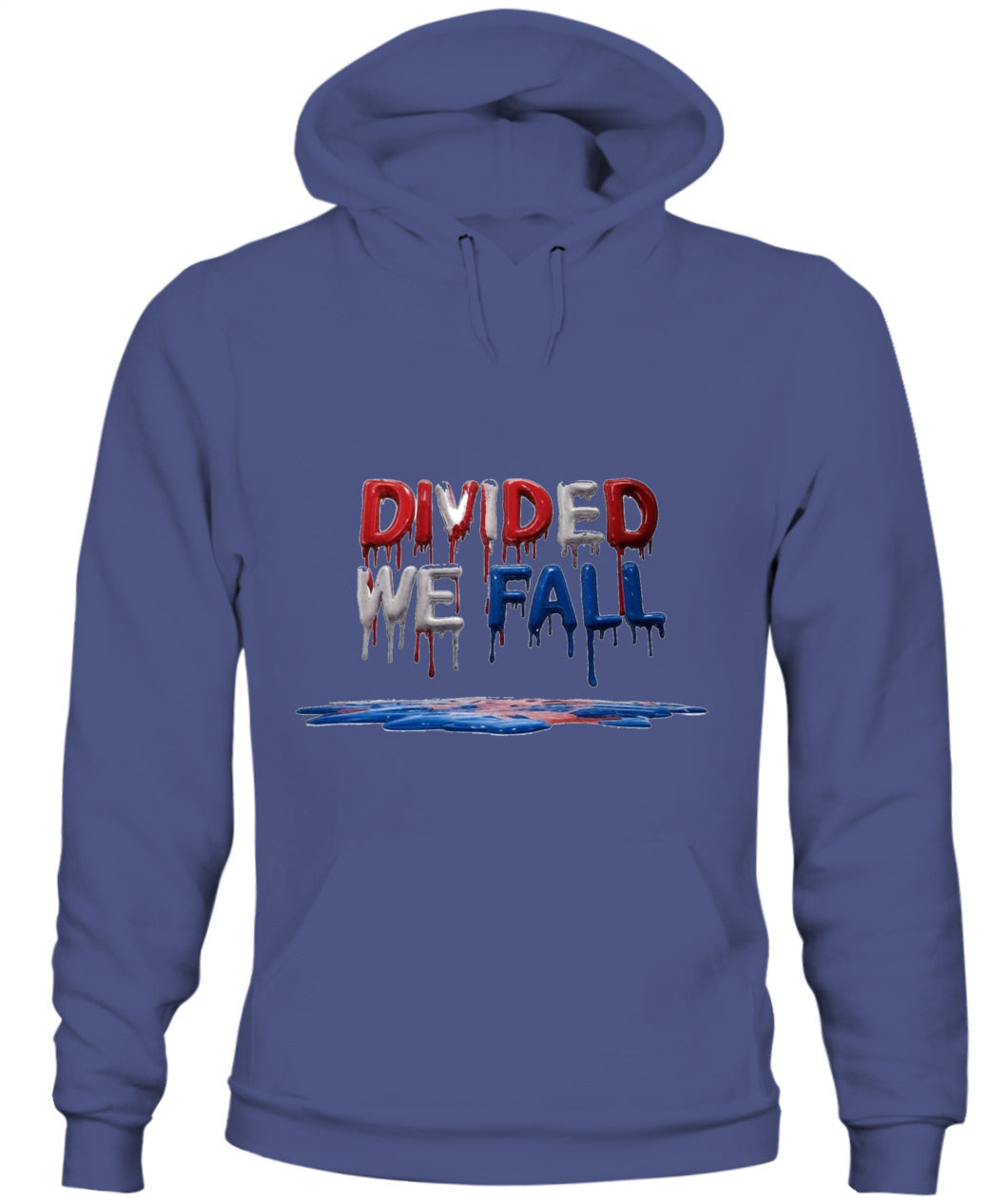 🔥 "Divided We Fall" Civil War Warning Hoodie