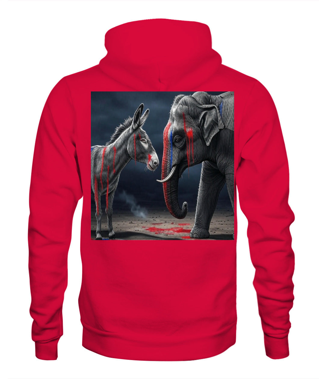 🔥 "Divided We Fall" Civil War Warning Hoodie