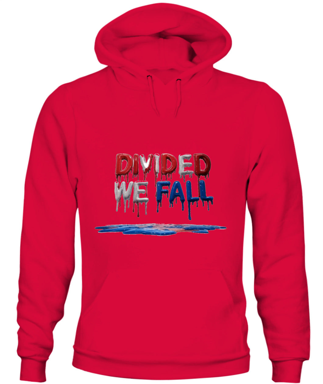 🔥 "Divided We Fall" Civil War Warning Hoodie