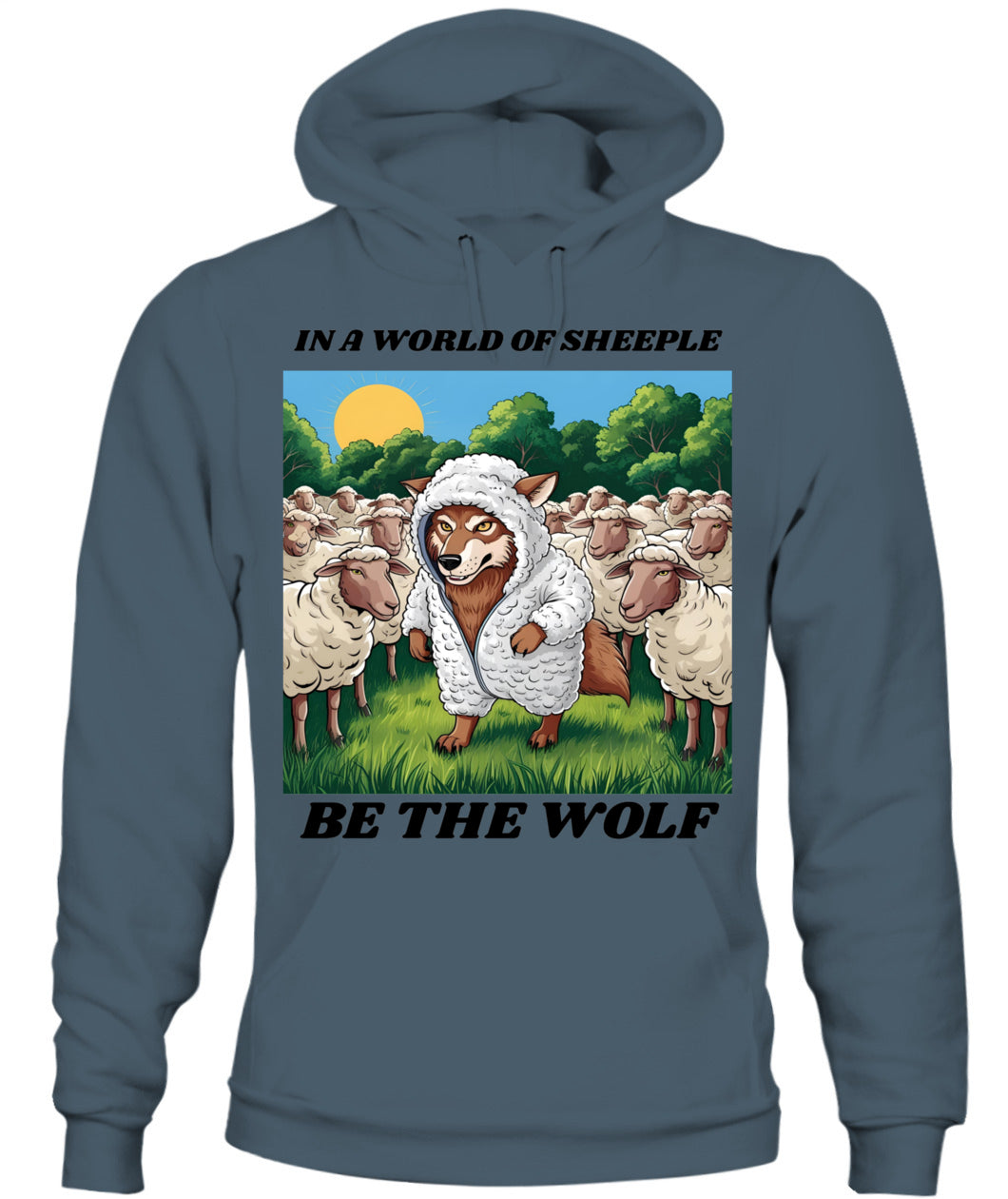 ⚡ "THE WOLF IN THE FLOCK” ⚡ black lettering