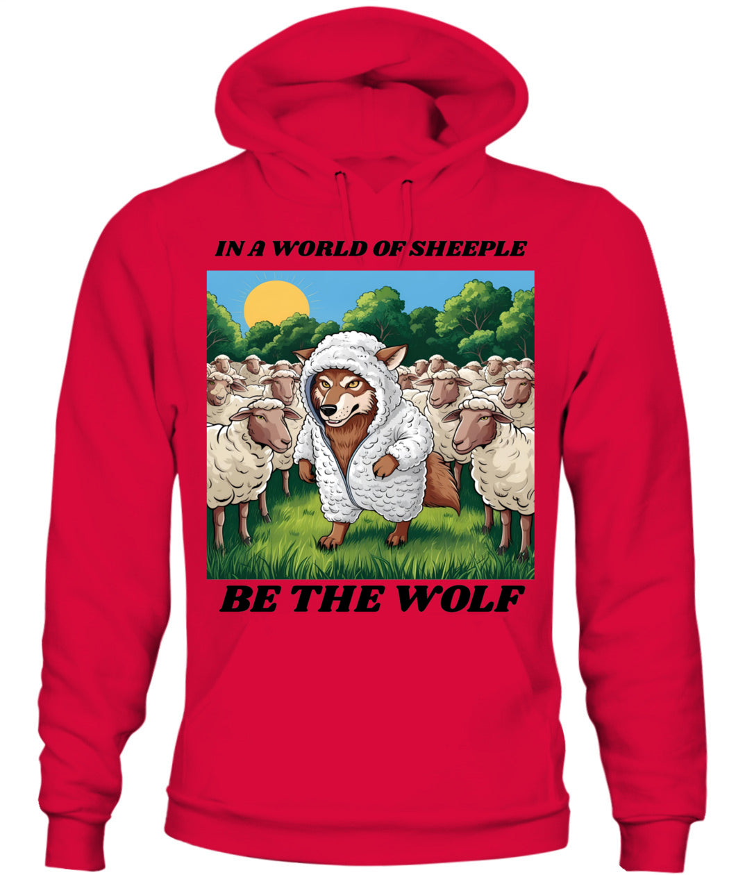 ⚡ "THE WOLF IN THE FLOCK” ⚡ black lettering