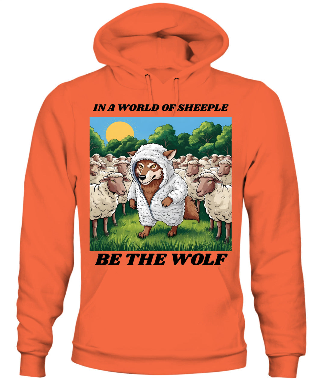 ⚡ "THE WOLF IN THE FLOCK” ⚡ black lettering