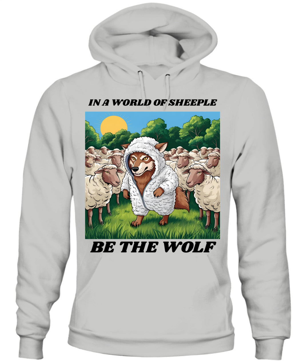 ⚡ "THE WOLF IN THE FLOCK” ⚡ black lettering