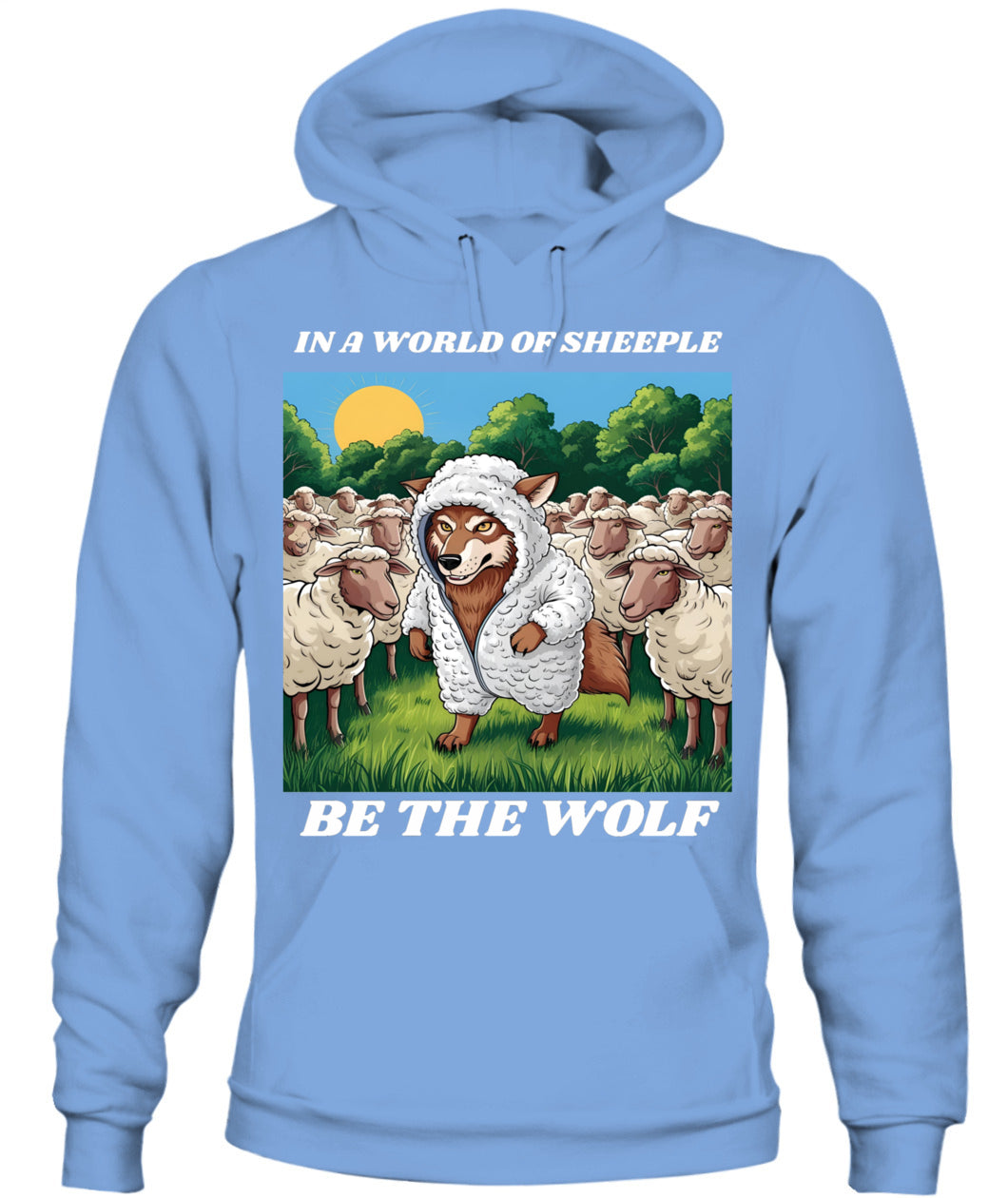 ⚡ "THE WOLF IN THE FLOCK” ⚡ white lettering