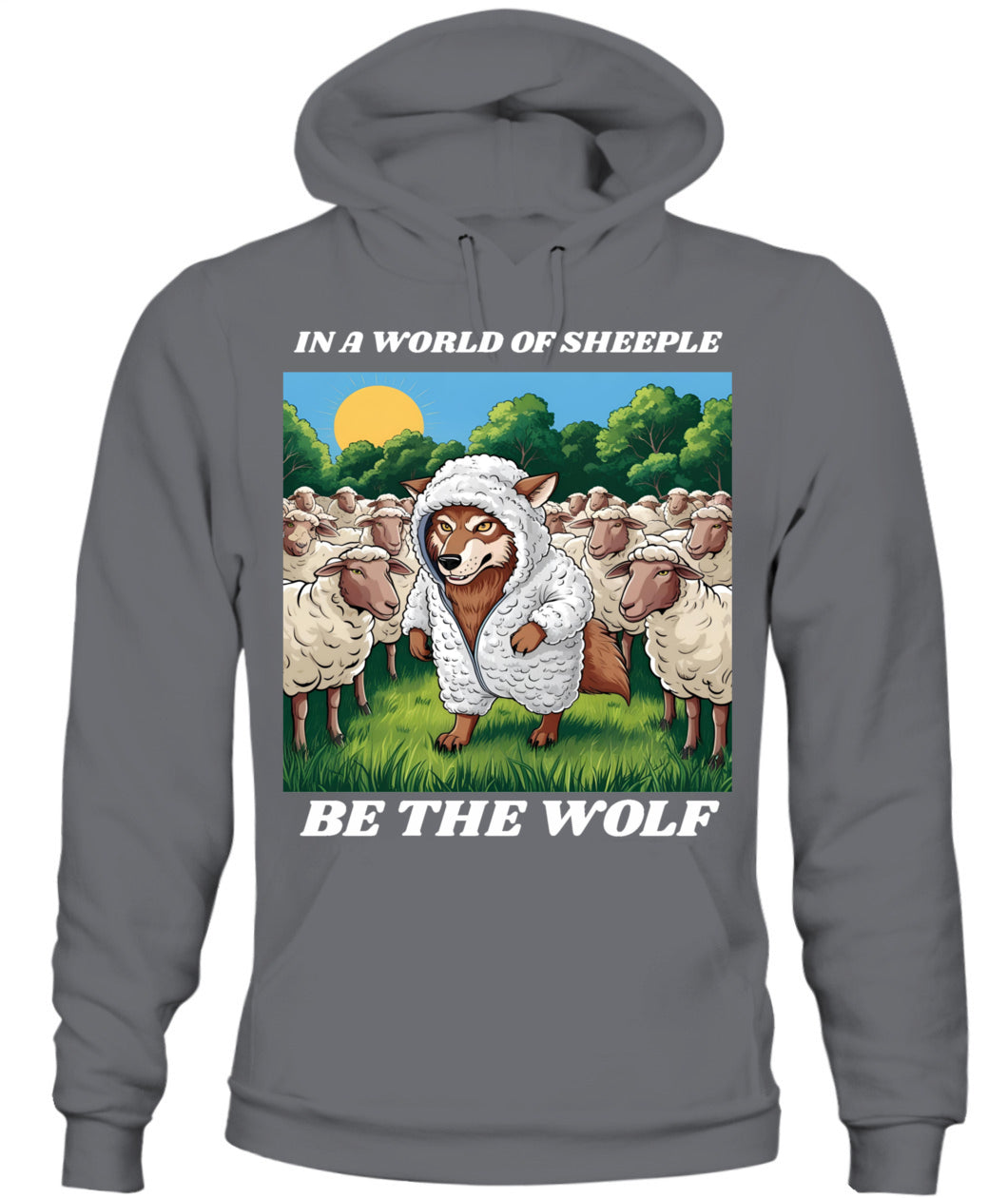 ⚡ "THE WOLF IN THE FLOCK” ⚡ white lettering