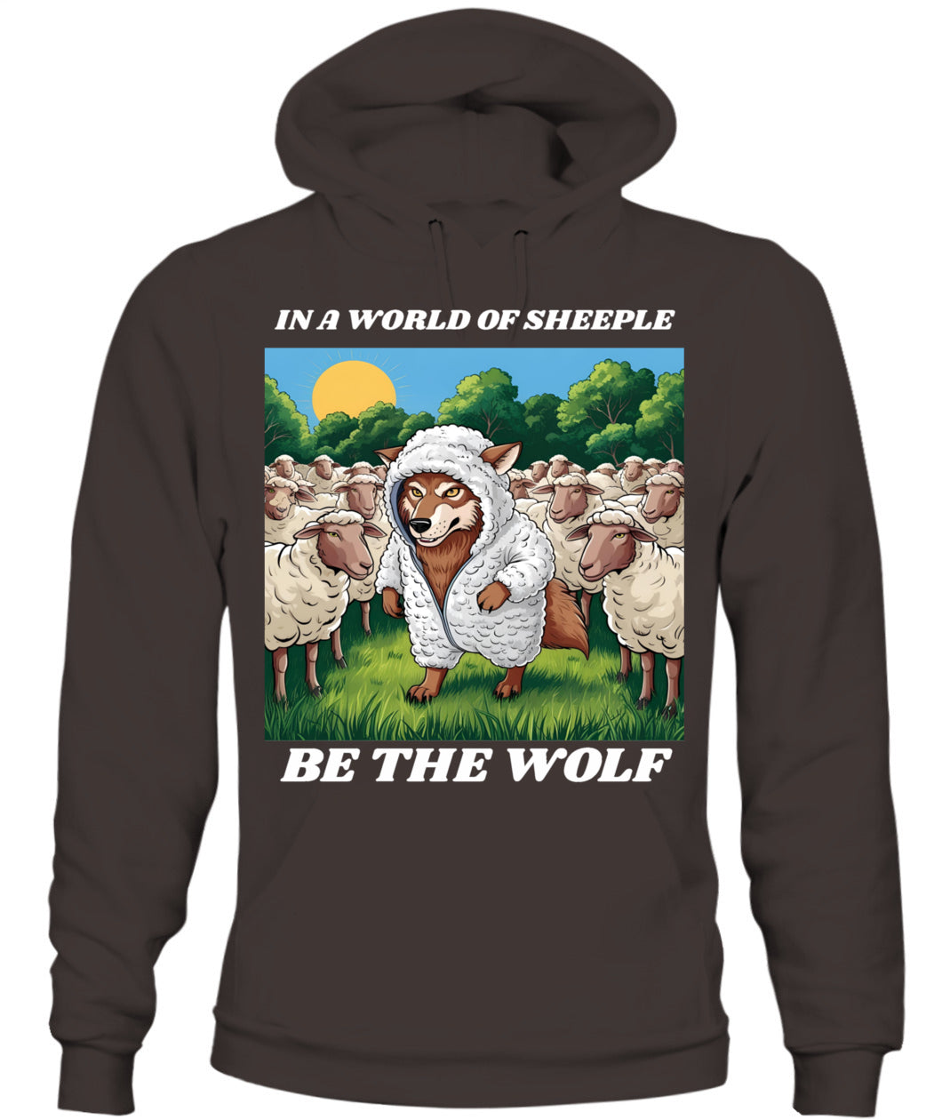 ⚡ "THE WOLF IN THE FLOCK” ⚡ white lettering