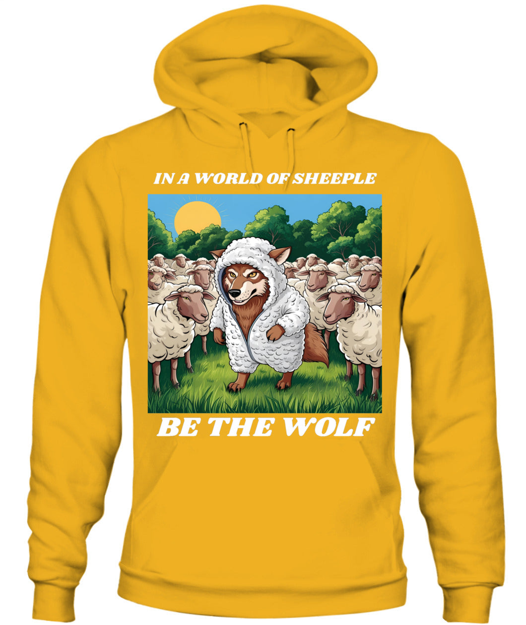 ⚡ "THE WOLF IN THE FLOCK” ⚡ white lettering