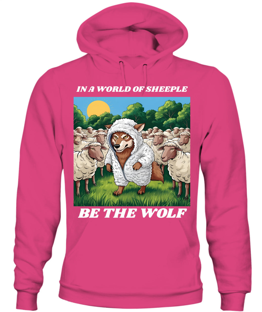 ⚡ "THE WOLF IN THE FLOCK” ⚡ white lettering