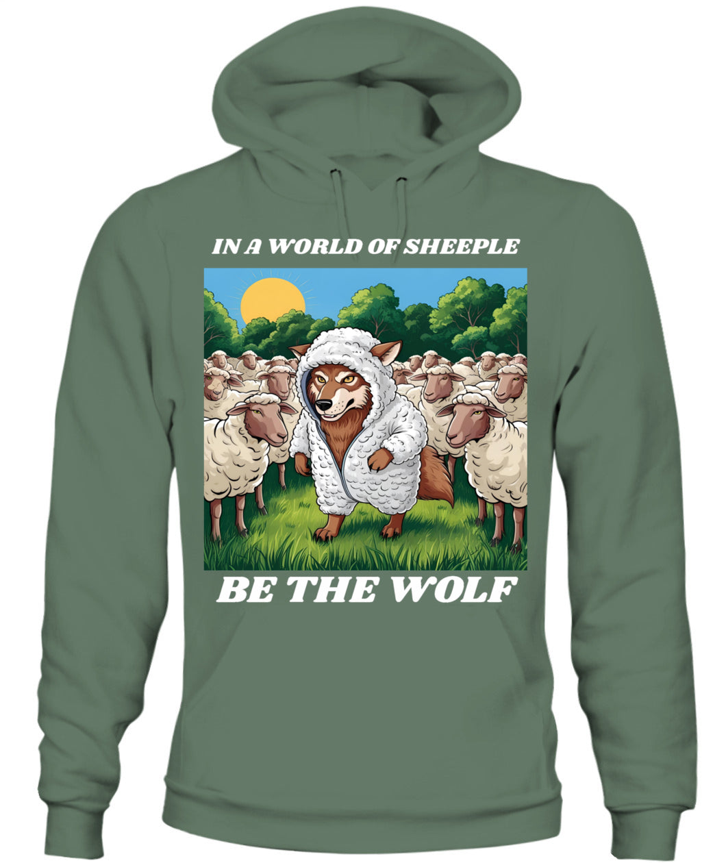 ⚡ "THE WOLF IN THE FLOCK” ⚡ white lettering