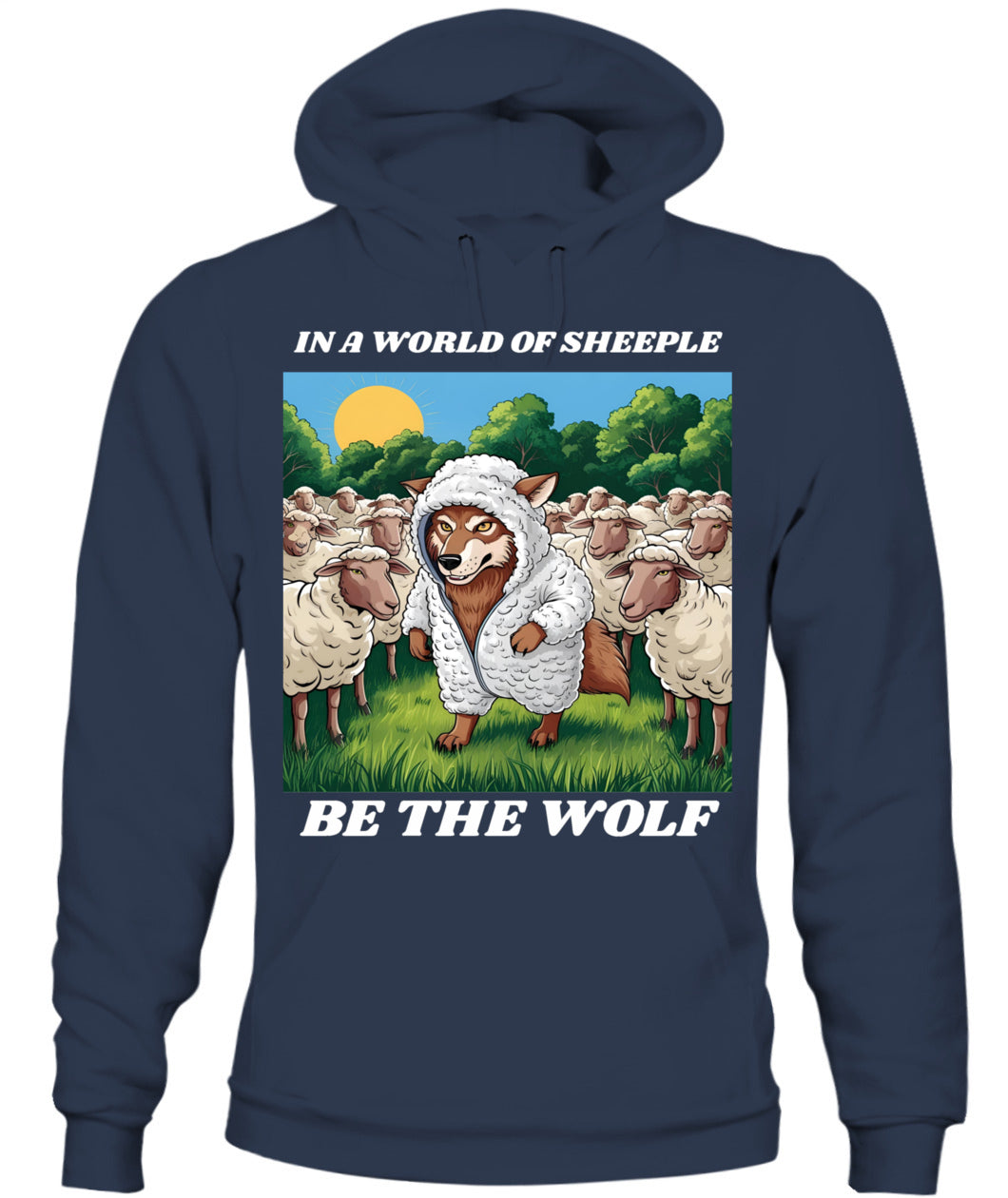 ⚡ "THE WOLF IN THE FLOCK” ⚡ white lettering