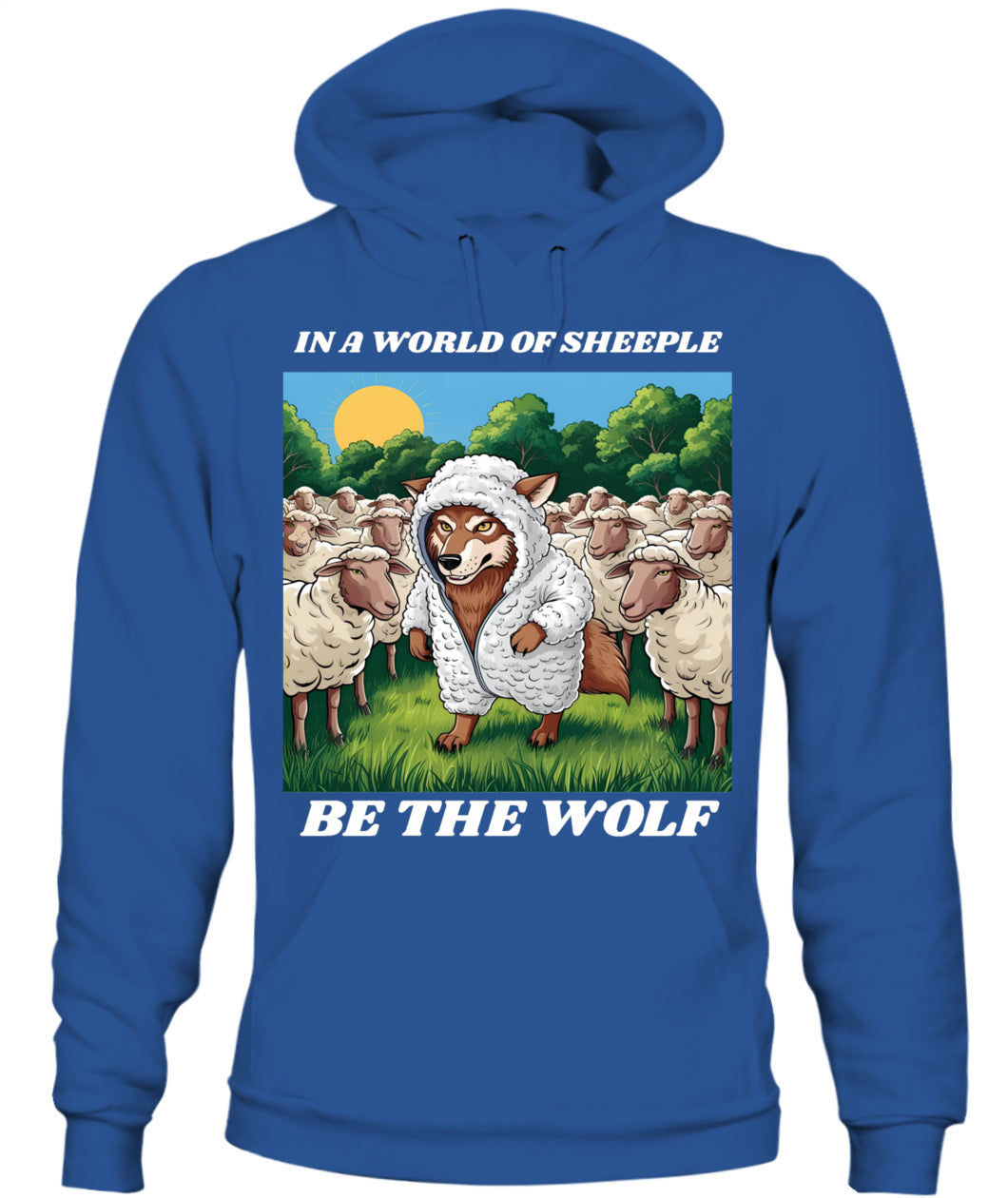 ⚡ "THE WOLF IN THE FLOCK” ⚡ white lettering