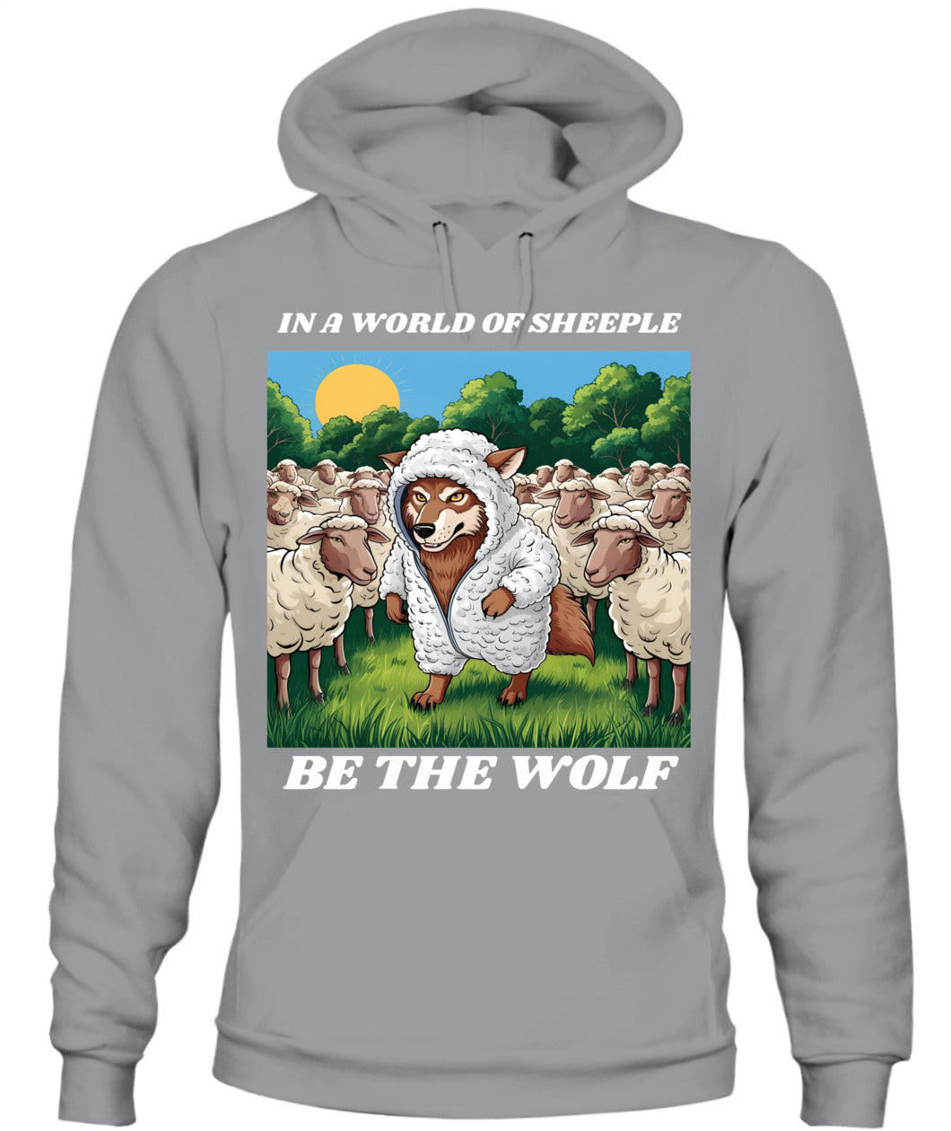 ⚡ "THE WOLF IN THE FLOCK” ⚡ white lettering